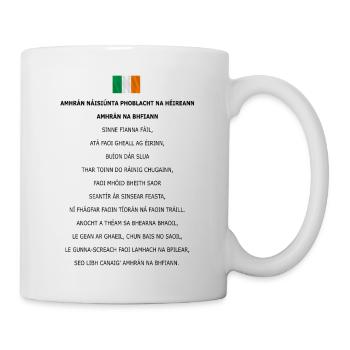 AMHRÁN NÁISIÚNTA PHOBLACHT NA HÉIREANN - Mug blanc - blanc - Droite