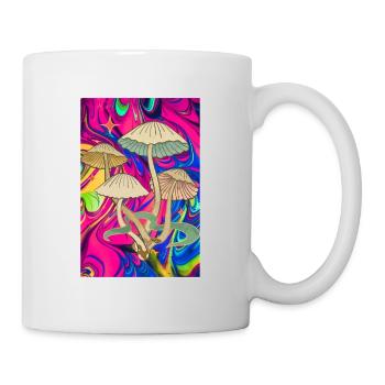 Champignon Trippy - Mug blanc - blanc - Droite