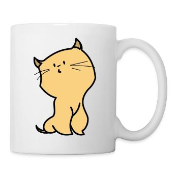 chat orange - Mug blanc - blanc - Droite
