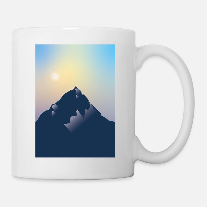 Soleil de montagne - Mug blanc - blanc