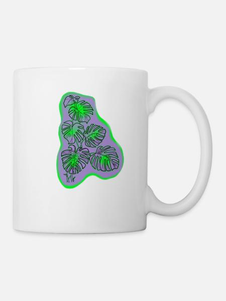 Pflanzen1 - Tasse - Weiß