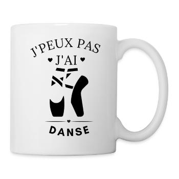 j'peux pas j'ai danse classique - Mug blanc - blanc - Droite