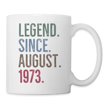 Légende depuis août 1973 - Mug blanc - blanc - Droite