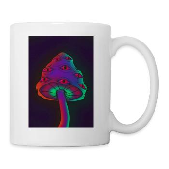 Trippy mushroom - Mug - white - Right