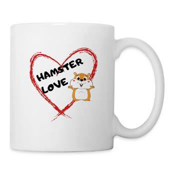 Hamster Haustier Liebhaber Geschenkidee - Tasse - Weiß - Rechts