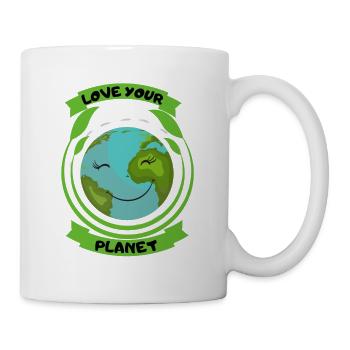 Love the Planet Environmental Protection Nature Lovers - Mug - white - Right