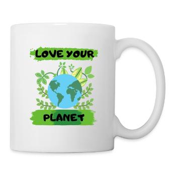 Love the Planet Environmental Protection Nature Lovers - Mug - white - Right