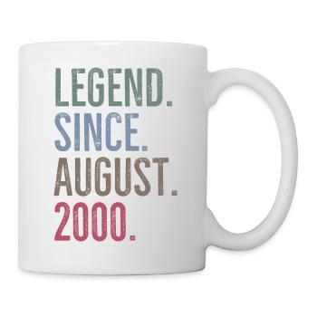 Légende depuis août 2000 - Mug blanc - blanc - Droite