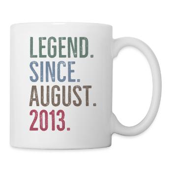 Légende depuis août 2013 - Mug blanc - blanc - Droite