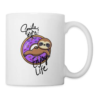 Smile more Sloth - Mug - white - Right