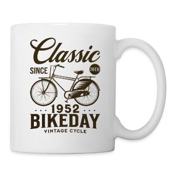 Cycliste 1952 Vélo 70 Ans Anniversaire - Mug blanc - blanc - Droite