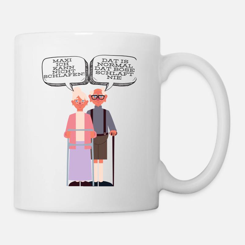 oma opa - Tasse - Weiß