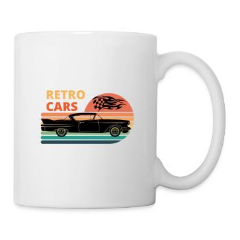 Voiture Automobile sportive vintage rétro - Mug blanc - blanc - Droite