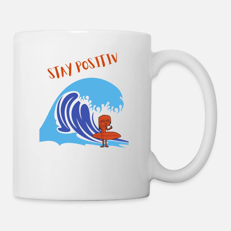 Rester positif Rester Positif Détente - Mug blanc - blanc