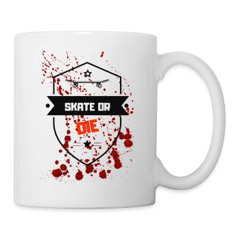Skateboard - skate or die - motif pour patineurs - Mug blanc - blanc - Droite