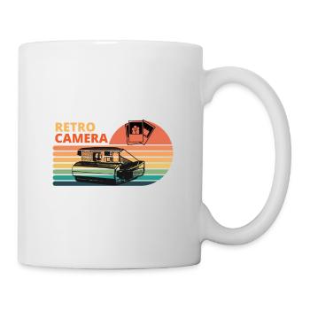 Photographe appareil photo vintage rétro - Mug blanc - blanc - Droite