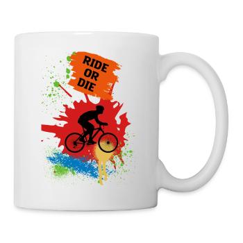 BMX liebe. Fahrrad fahren BMX or die Extrem sport - Tasse - Weiß - Rechts