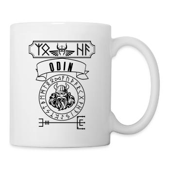Vikings Viking Odin Warrior Rune Noir - Mug blanc - blanc - Droite