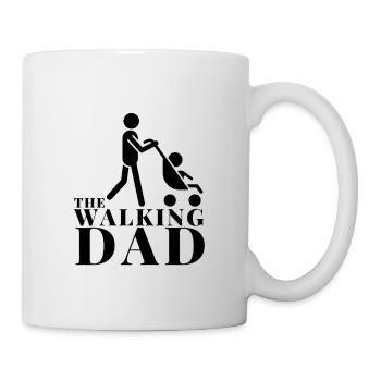 Le papa qui marche - Mug blanc - blanc - Droite