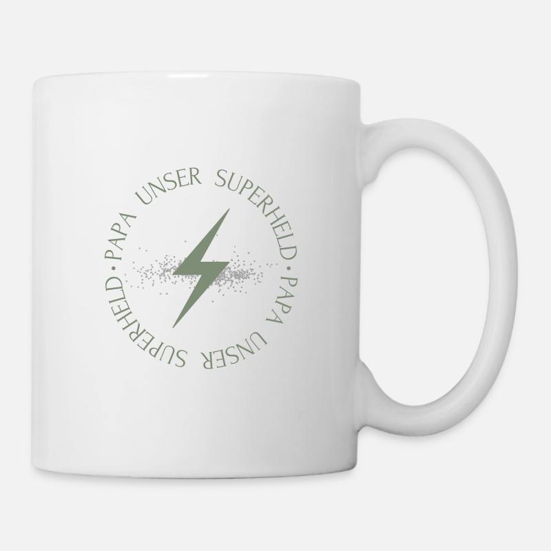 Papa unser Superheld - Tasse - Weiß