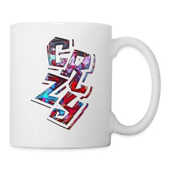 Dessin animé visage bande dessinée dessin animé humour sourire - Mug blanc - blanc - Droite