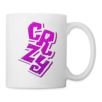 crazy face face happy cartoon happy face cartoon - Mug - white - Right