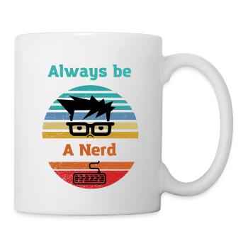 Nerd toujours drôle motif pour les joueurs - Mug blanc - blanc - Droite