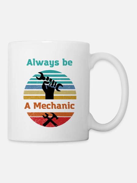 Mechaniker für immer Mechatroniker KFZ Liebhaber - Tasse - Weiß