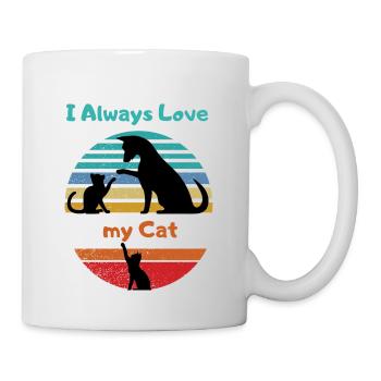 Always a catlove cat lover meow cat - Mug - white - Right