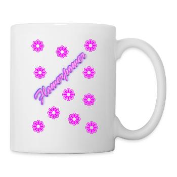 Flowerpower - Mug blanc - blanc - Droite