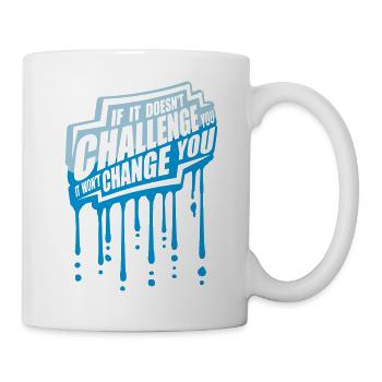 Workout Fitness Motivation Zitat - Tasse - Weiß - Rechts