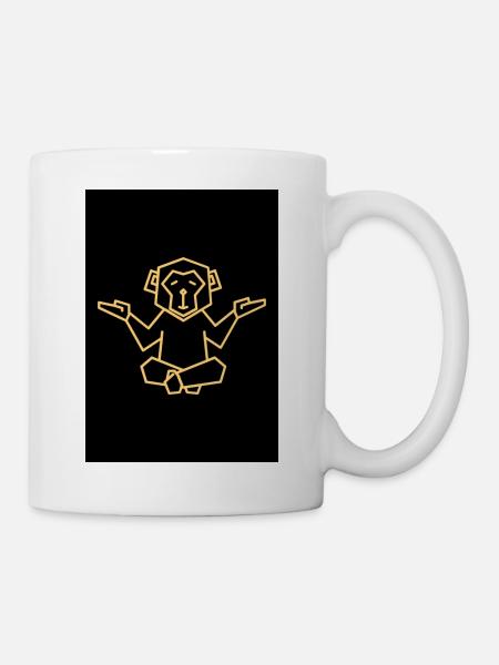 Like a Monkey Design - Tasse - Weiß