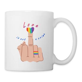 Love is not a crime - Mug - white - Right