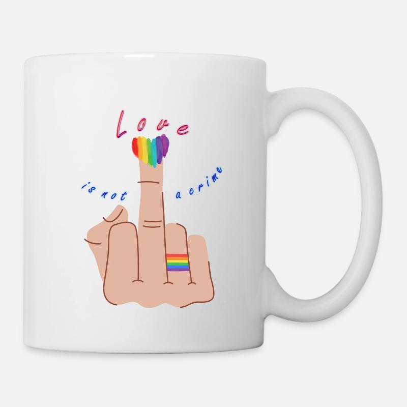 Love is not a crime - Mug - white