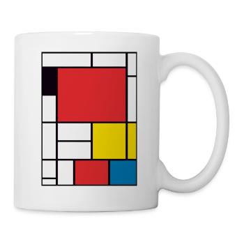 Peinture abstraite - Mug blanc - blanc - Droite