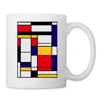 Peinture abstraite - Mug blanc - blanc - Droite