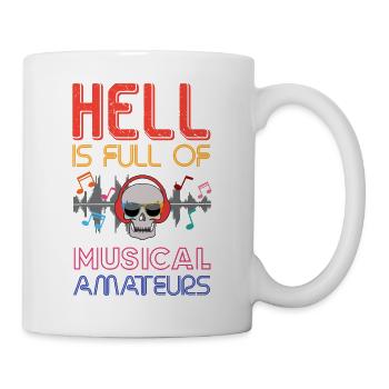 Hell is Full of Musical Amateurs Colourful Retro - Mug - white - Right