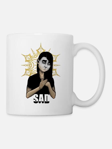 Triste - Mug blanc - blanc