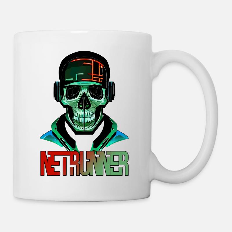netrunner No3 - Tasse - Weiß
