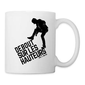 Debout sur les hauteurs - Ps/18:34 - Mug blanc - blanc - Droite
