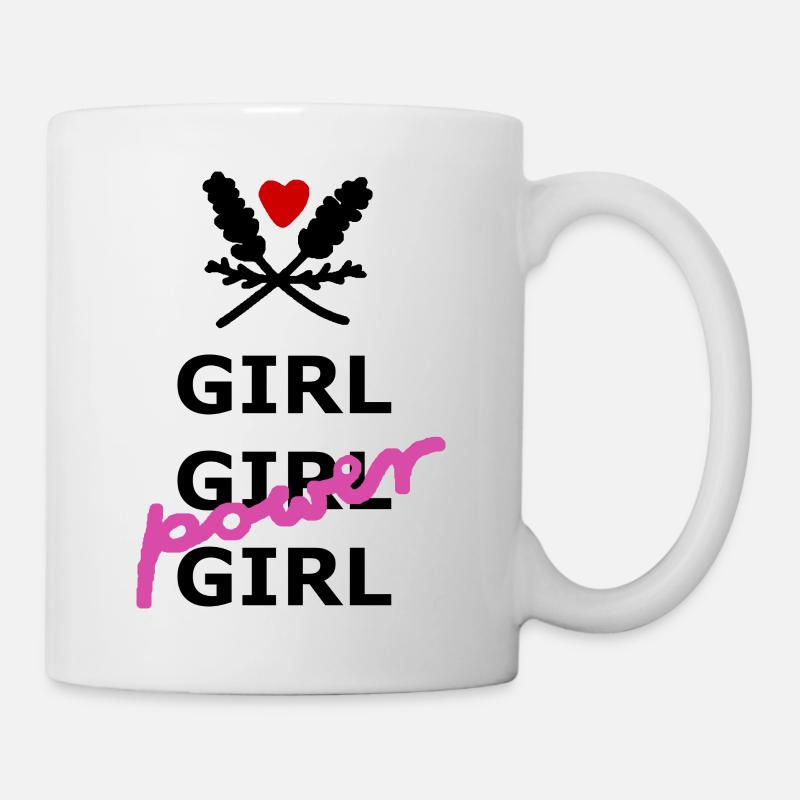 Girl Power - Tasse - Weiß