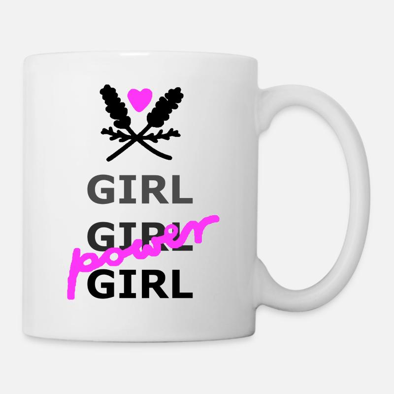 Le pouvoir des filles - Mug blanc - blanc