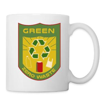 Green zero waste - Tasse - Weiß - Rechts