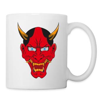 Japanischer Teufel - Tasse - Weiß - Rechts