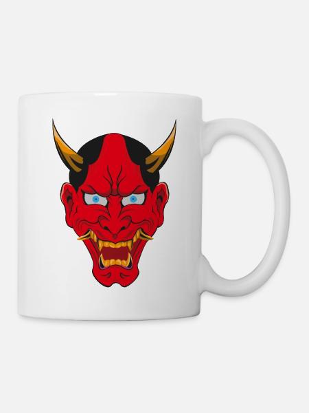 Japanischer Teufel - Tasse - Weiß