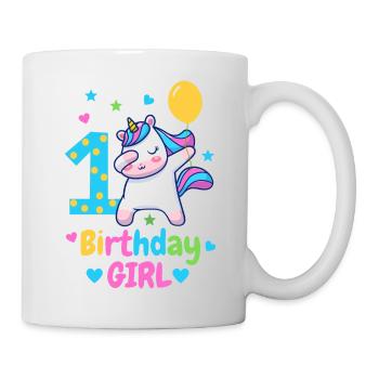 1st birthday unicorn - Mug - white - Right