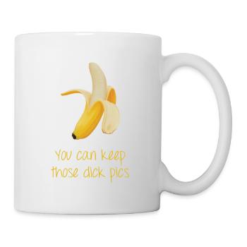 No D ck Pics Banane - Tasse - Weiß - Rechts