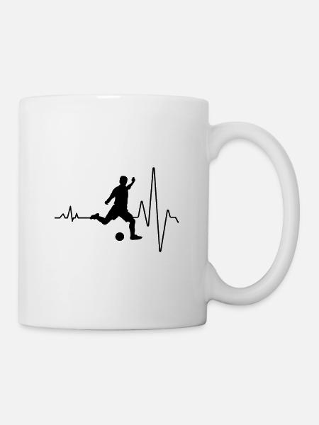 Fussball - Tasse - Weiß