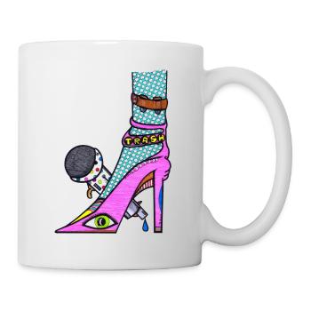 Disko Stöckelschuhe - Tasse - Weiß - Rechts