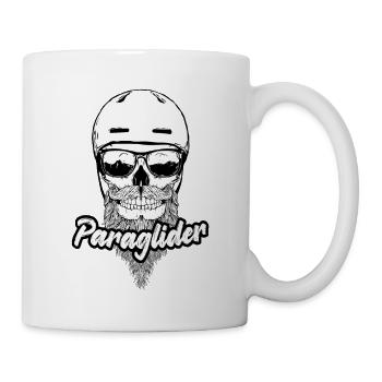 Parapente crâne - Mug blanc - blanc - Droite